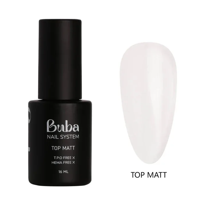לק ג'ל 16 מ"ל Buba TOP MATT