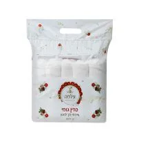 דיספו סדין גומי 10 יחידות בצבע לבן